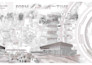 do digital architectural visualization collage style render